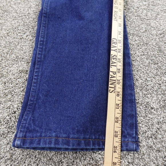 VTG Wrangler Jeans Mens 42X34 Dark Blue Denim Western Cowboy Cut Rodeo 13MWZ 90s - Picture 5 of 11